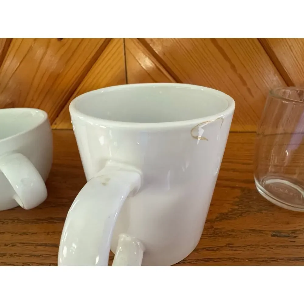 Lot of 4 Coffee Mugs Studio ICP Home Pier 1 Bodum Better Homes & Gardens